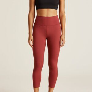 Girlfriend Collective High Rise Leggings Women’s Small Rust Red Workout Stretch